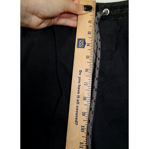 Richie Le Men's Cotton Blend Tapered Slim Cargo Pants Black Small Gorpcore - Picture 6 of 11